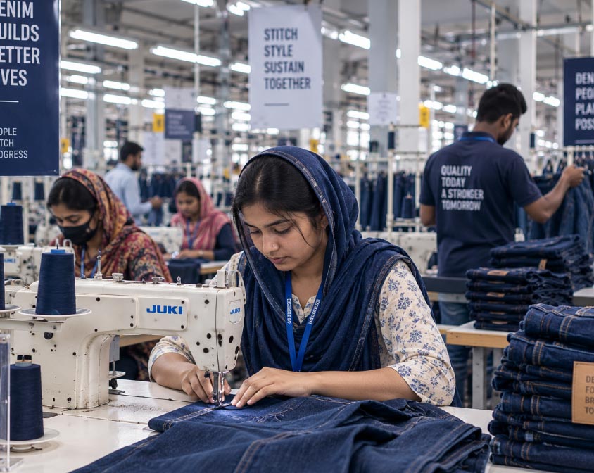 Bluenile Clothing factory floor